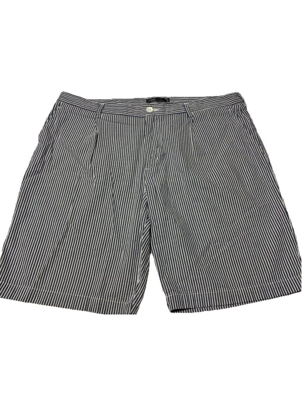 Vince Men Blue White Striped Shorts Size 38 Cotton Blend Casual Beach M0487-2100